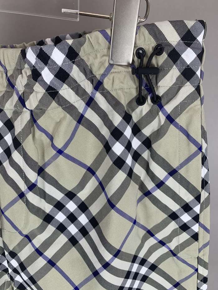 Burberry Check Horse Embroidered Shorts