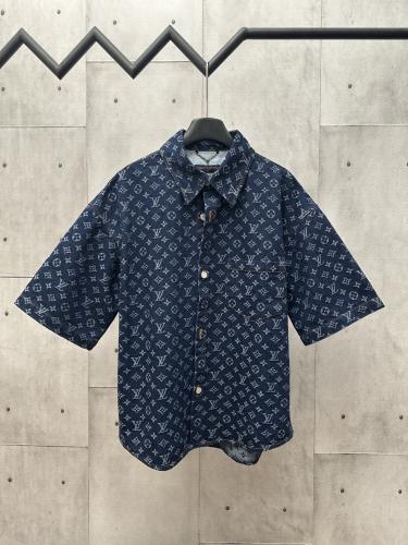 Louis Vuitton Jacquard Denim Short-sleeved Jacket
