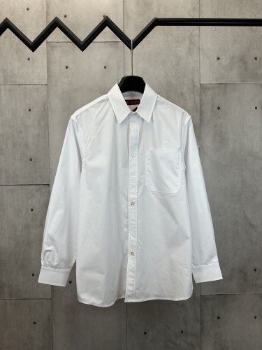Gucci Logo Embroidered Long Sleeve Shirt