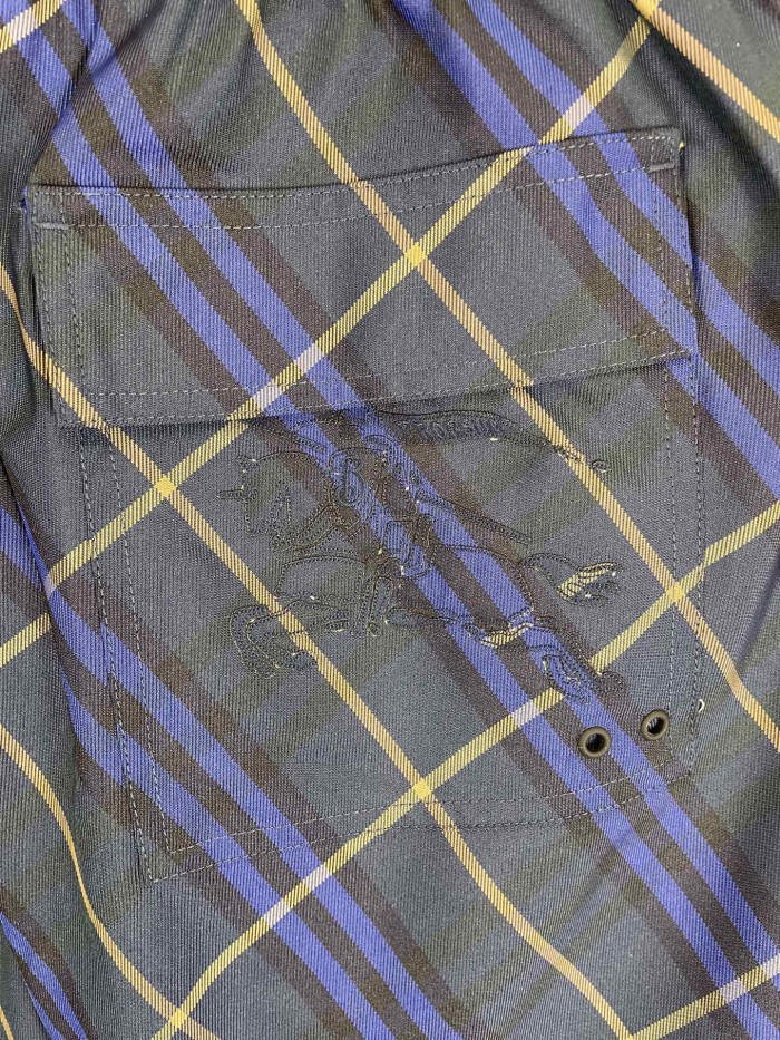 Burberry Check Horse Embroidered Shorts