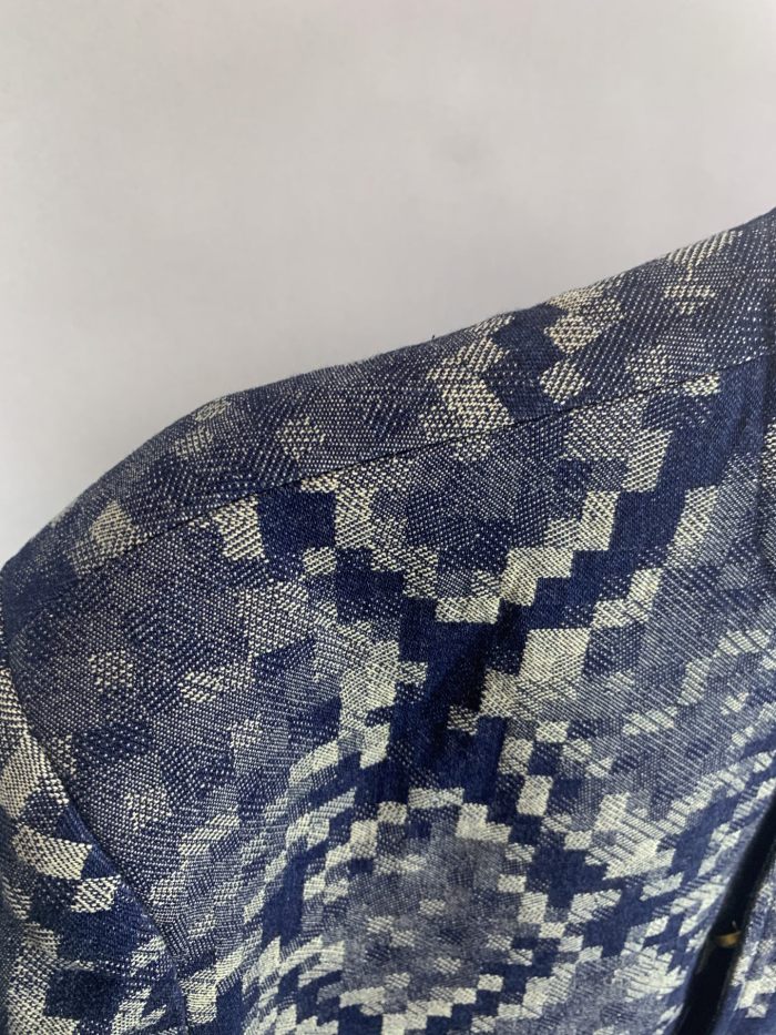 Louis Vuitton Graphic Collarless Denim Jacket