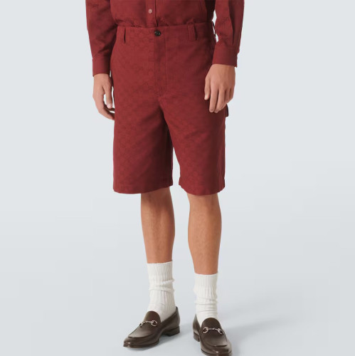 Gucci Canvas Cotton-blend Bermuda Shorts