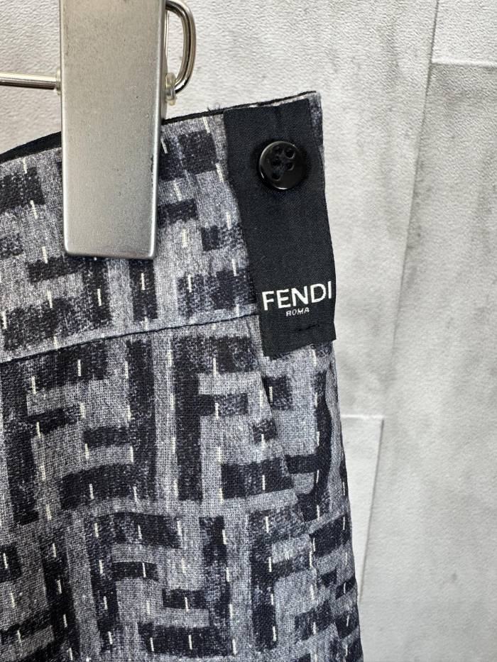 FENDI LOGO FF Jacquard Shorts