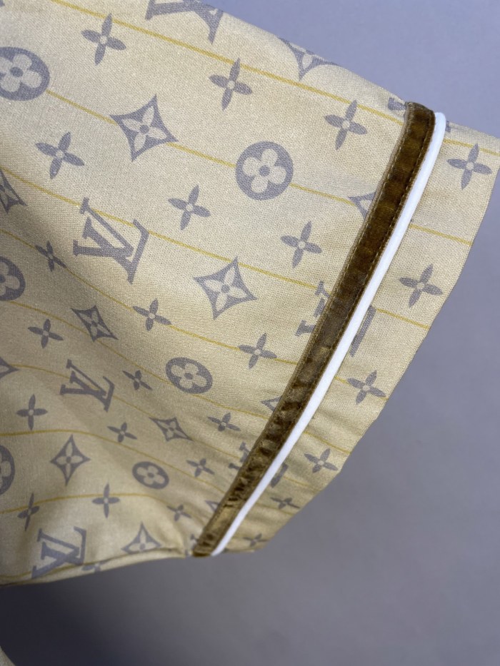 Louis Vuitton Knitted Baseball Short Sleeve Shirt