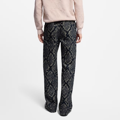 Louis Vuitton Graphic Denim Skate Pants