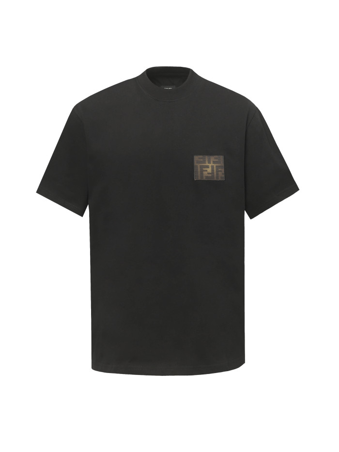 Fendi Logo Cotton Short Sleeve T-Shirt
