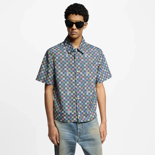Louis Vuitton Damier Chambray Short-Sleeved Shirt