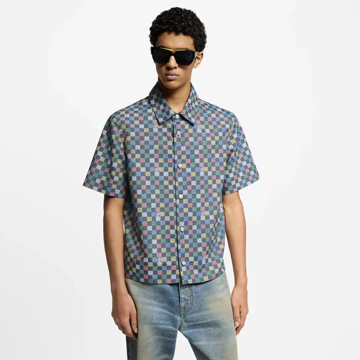 Louis Vuitton Damier Chambray Short-Sleeved Shirt