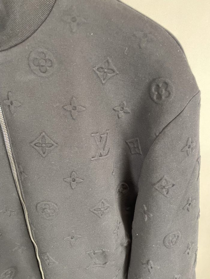 Louis Vuitton Embossed Monogram Jersey Tracksuit Top