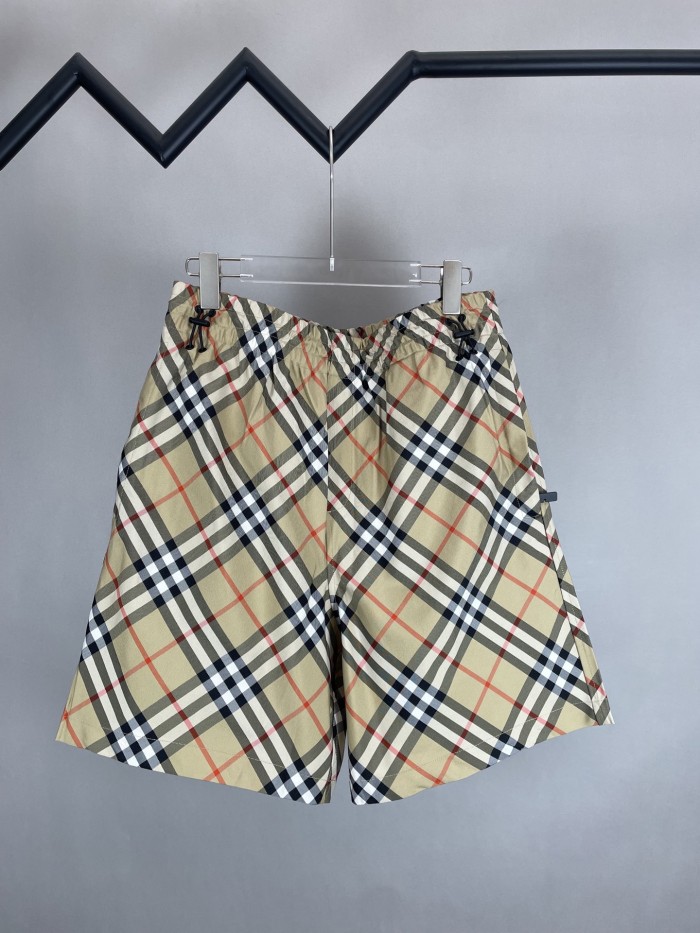 Burberry Check Horse Embroidered Shorts