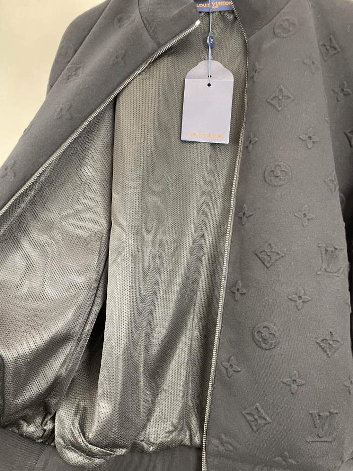 Louis Vuitton Embossed Monogram Jersey Tracksuit Top