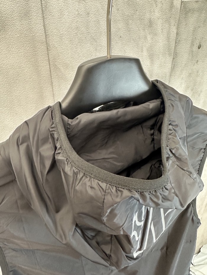 MONCLER Hooded Reflective Printed Vest