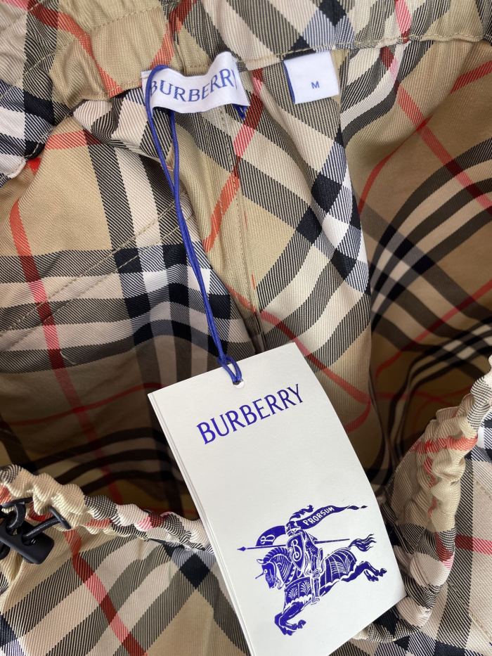 Burberry Check Horse Embroidered Shorts