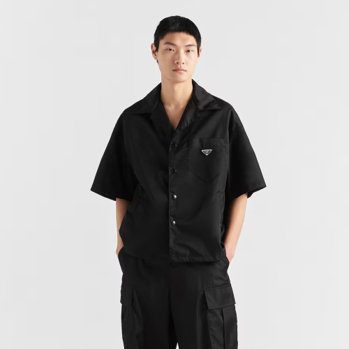 Prada Black Re-nylon Short-sleeved Shirt