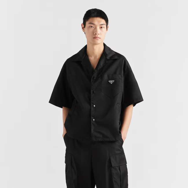 Prada Black Re-nylon Short-sleeved Shirt