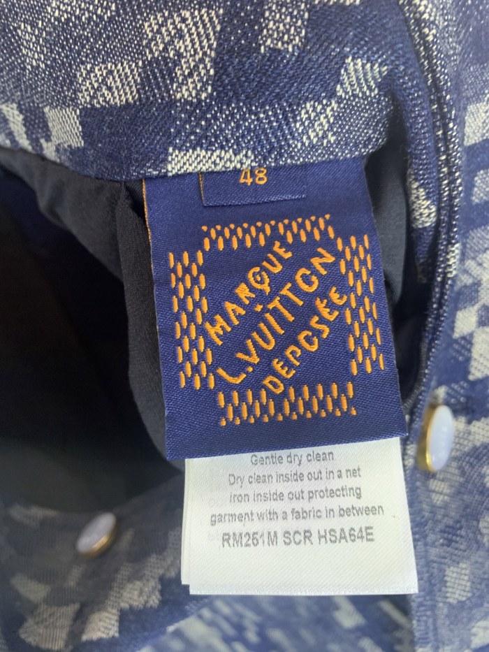 Louis Vuitton Graphic Collarless Denim Jacket
