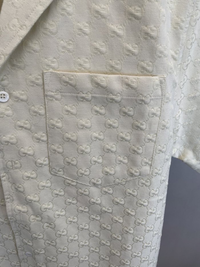 Gucci GG Jacquard Short Sleeved Shirt