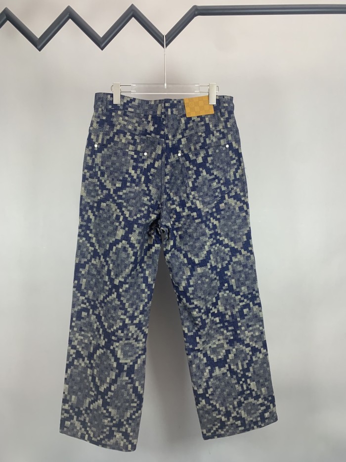 Louis Vuitton Graphic Denim Skate Pants