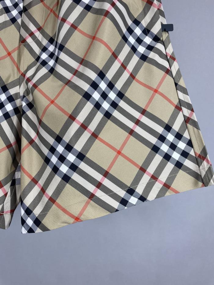 Burberry Check Horse Embroidered Shorts