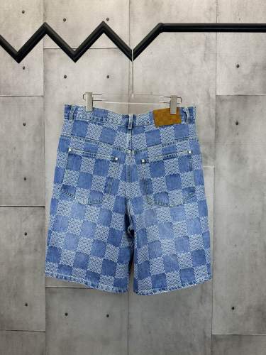 Louis Vuitton Mosaic Denim Shorts
