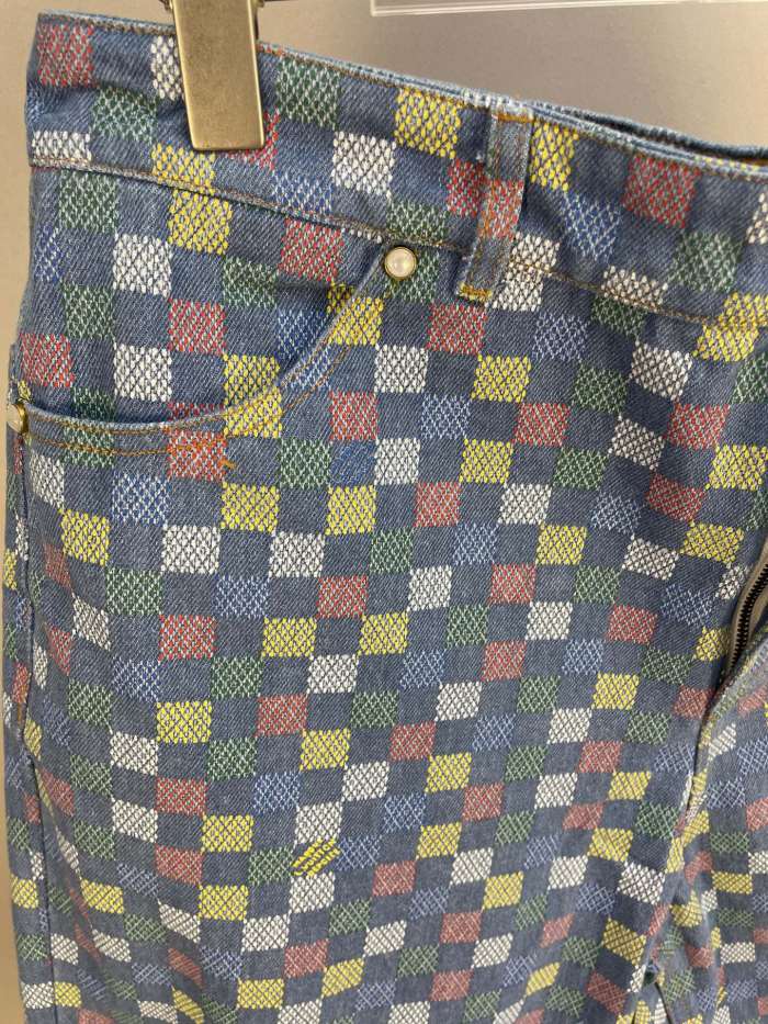 Louis Vuitton Damier Wide Chambray Shorts