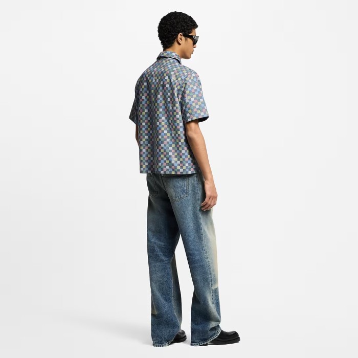 Louis Vuitton Damier Chambray Short-Sleeved Shirt