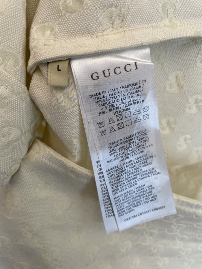 Gucci GG Jacquard Short Sleeved Shirt