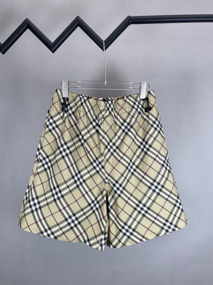 Burberry Check Horse Embroidered Shorts