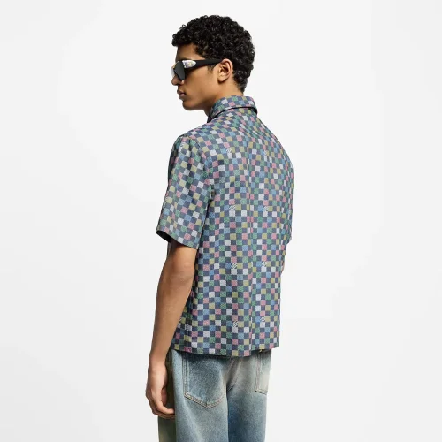 Louis Vuitton Damier Chambray Short-Sleeved Shirt