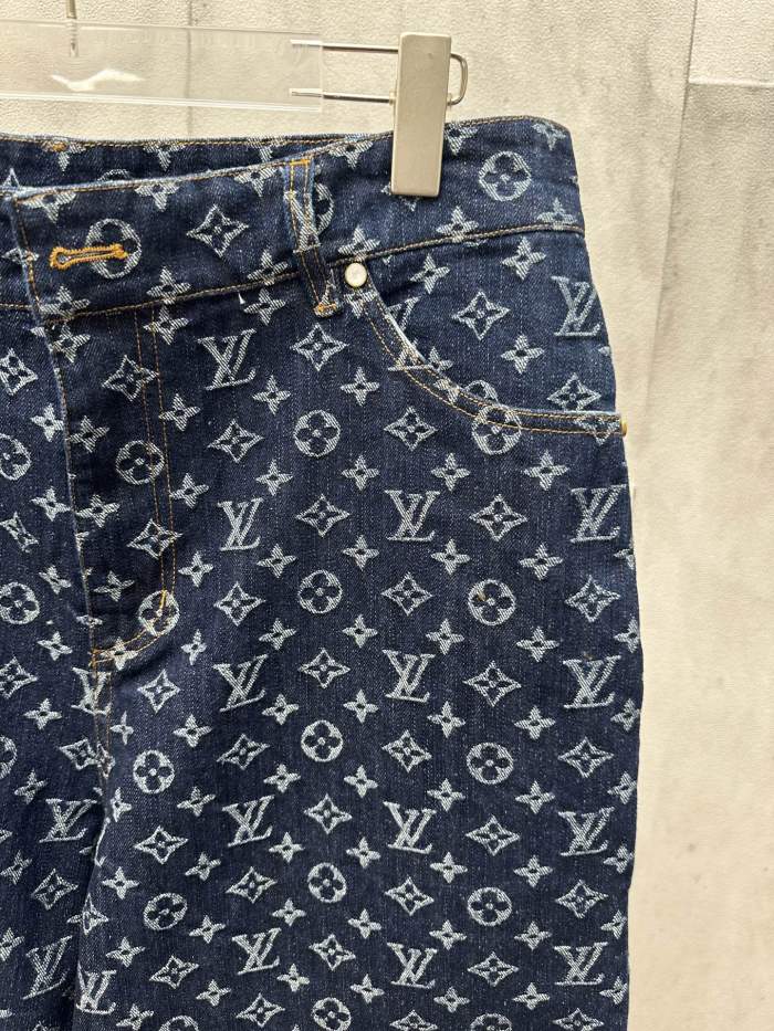 Louis Vuitton Jacquard Denim Shorts