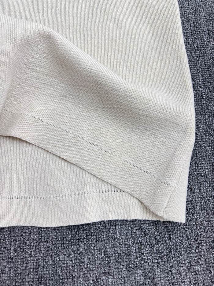 Louis Vuitton Monogram Embossed Short-Sleeved Knit Shirt