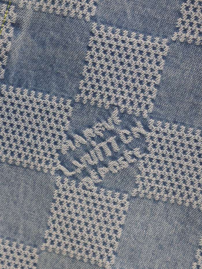 LOUIS VUITTON Jacquard Catwalk Denim Shorts