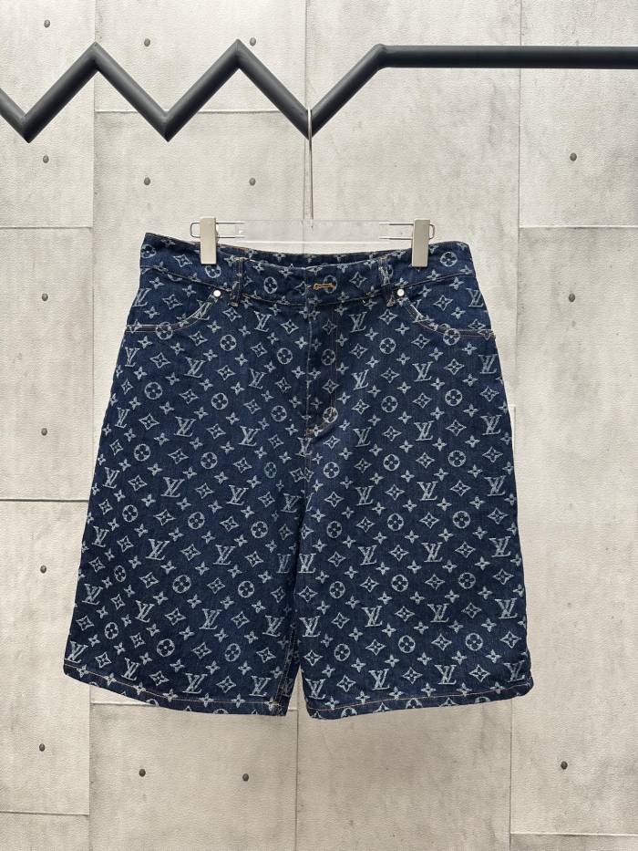 Louis Vuitton Jacquard Denim Shorts