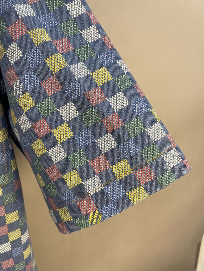 Louis Vuitton Damier Chambray Short-Sleeved Shirt