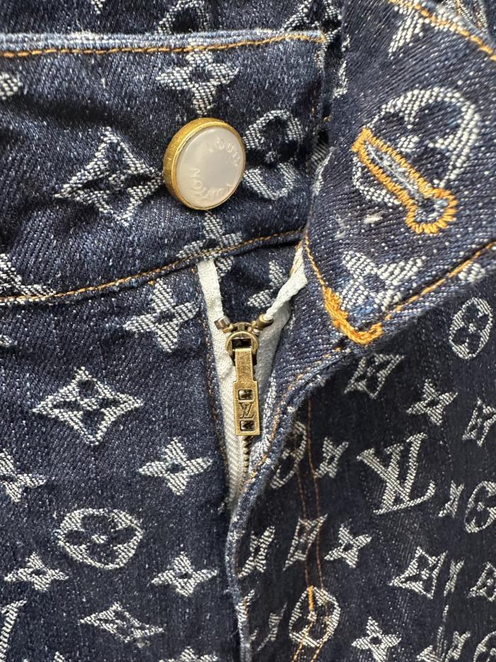 Louis Vuitton Jacquard Denim Shorts