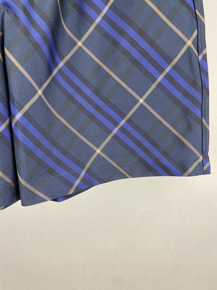 Burberry Check Horse Embroidered Shorts