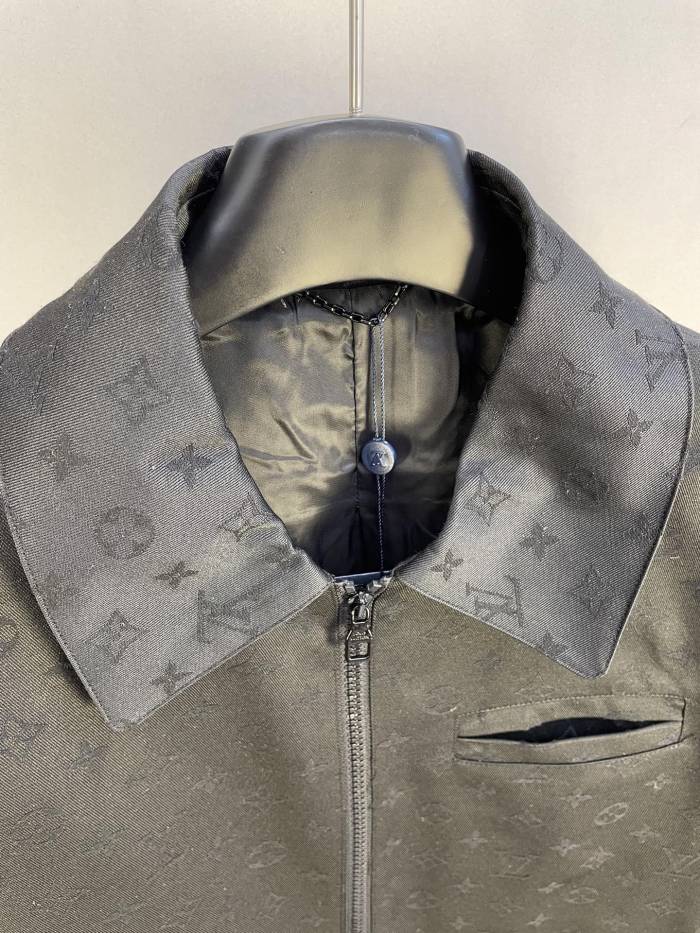 Louis Vuitton Lapel Jacquard Monogram Suit Jacket
