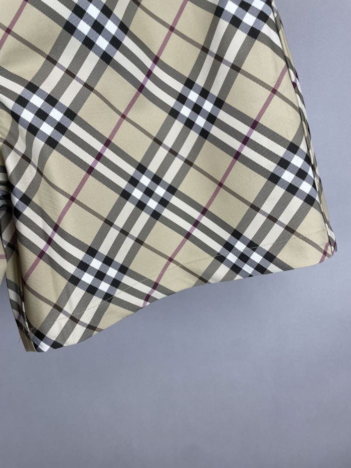 Burberry Check Horse Embroidered Shorts