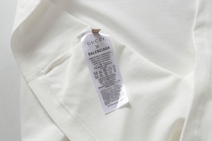 Gucci X Balenciaga logo T-shirt short sleeves