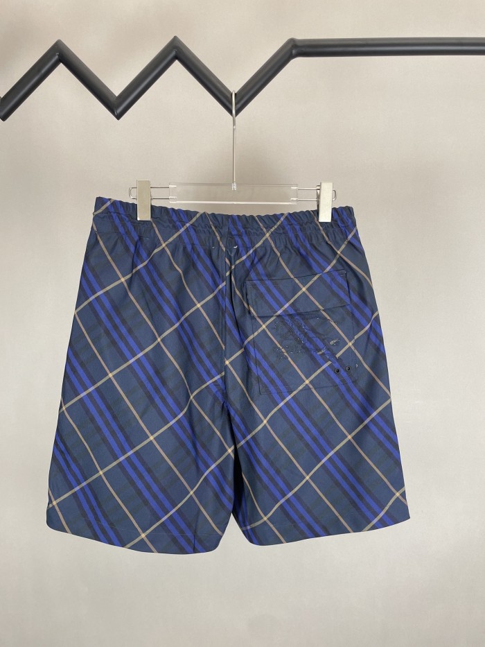 Burberry Check Horse Embroidered Shorts