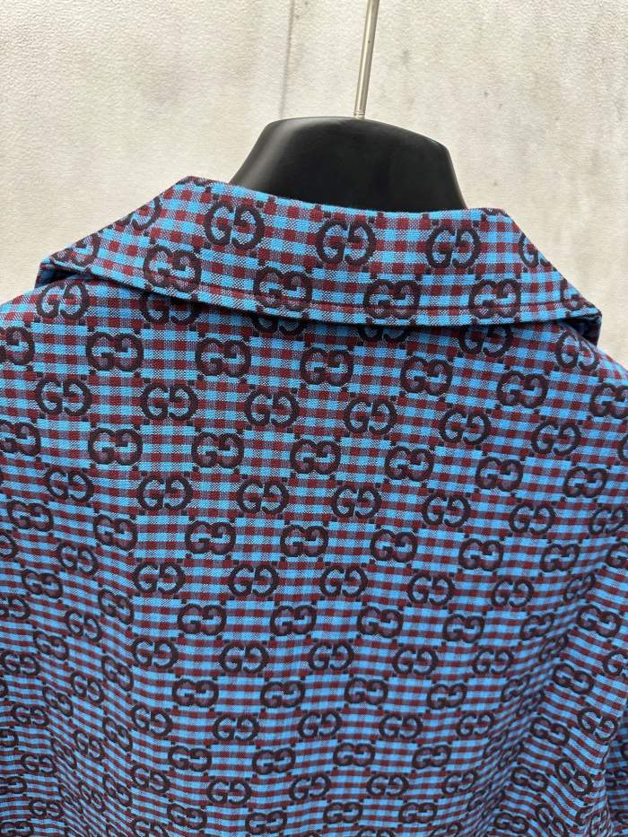 Gucci GG Check Short Sleeved Shirt