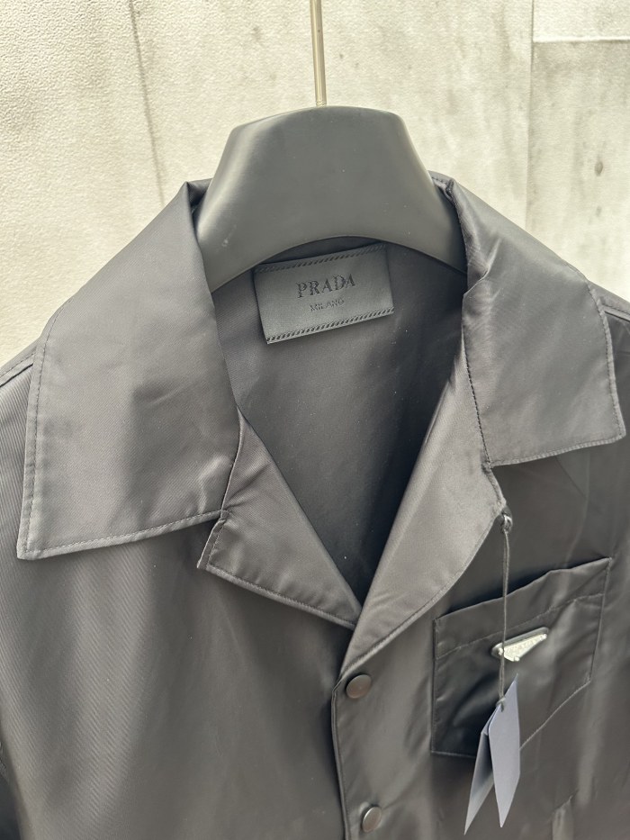 Prada Black Re-nylon Short-sleeved Shirt