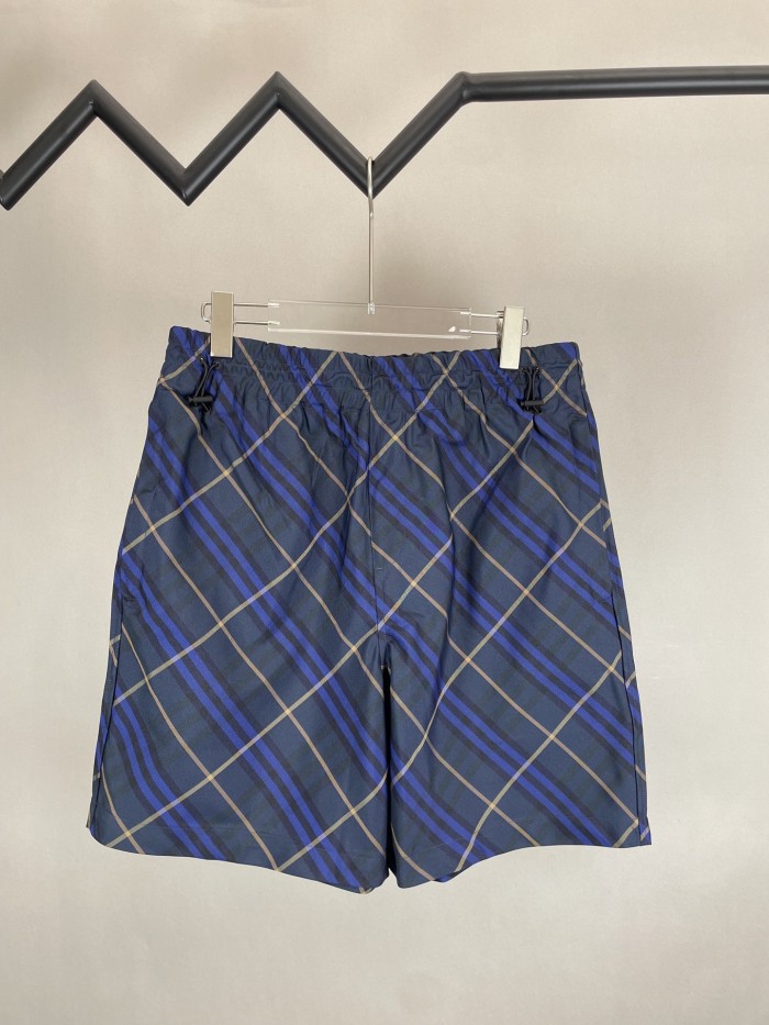 Burberry Check Horse Embroidered Shorts