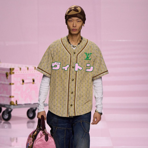 Louis Vuitton Knitted Baseball Short Sleeve Shirt