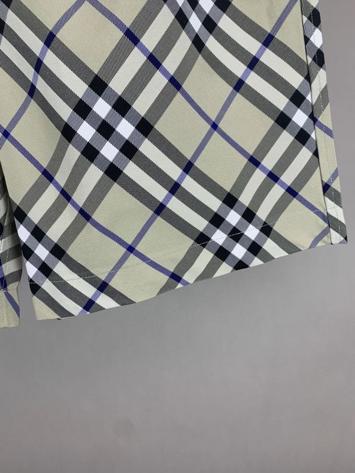 Burberry Check Horse Embroidered Shorts