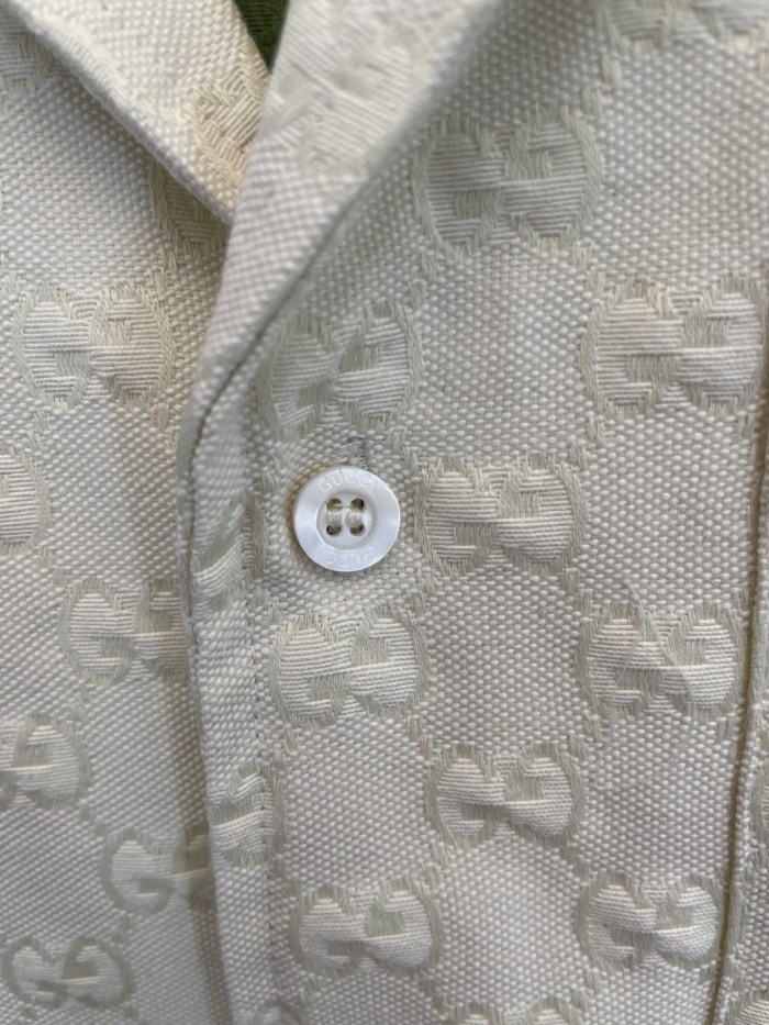 Gucci GG Jacquard Short Sleeved Shirt