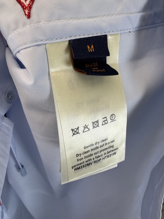 Louis Vuitton Rainbow Embroidered Short Sleeve Shirt