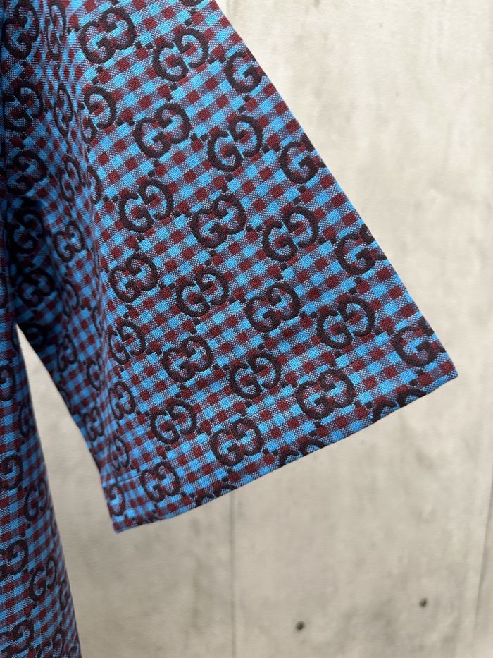 Gucci GG Check Short Sleeved Shirt