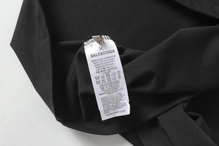 Gucci X Balenciaga logo T-shirt short sleeves