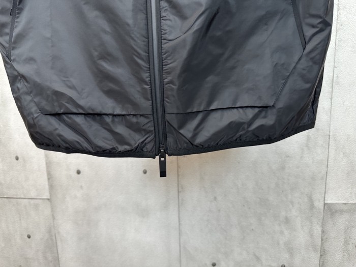 MONCLER Hooded Reflective Printed Vest